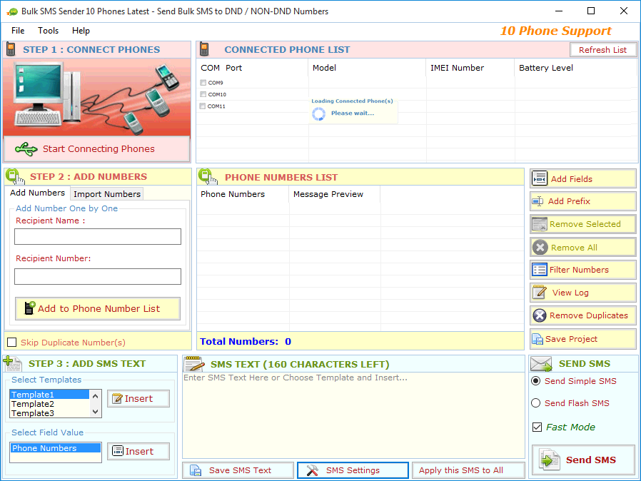 Multiple Bulk SMS Sender