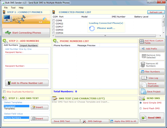 Multiple Bulk SMS Sender