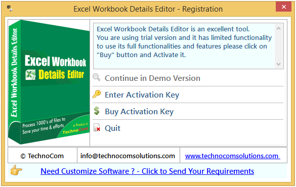 Excel Workbook Details Editor