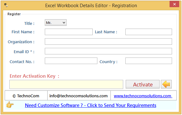 Excel Workbook Details Editor