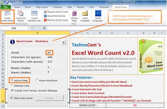 Excel Word Count