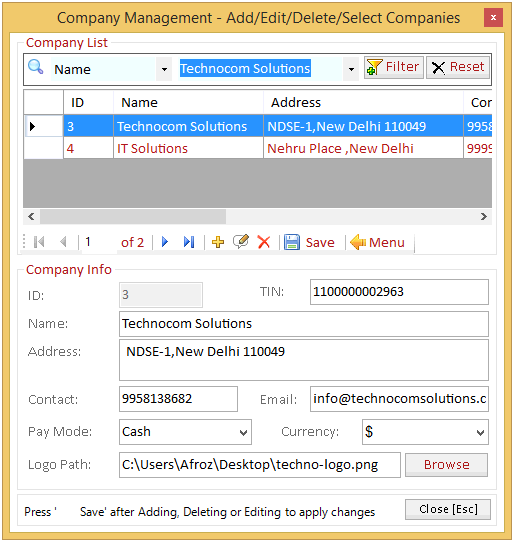 Hindi Invoice Software