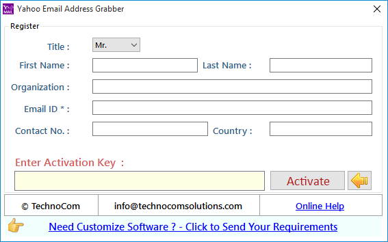 Yahoo Email Address Grabber