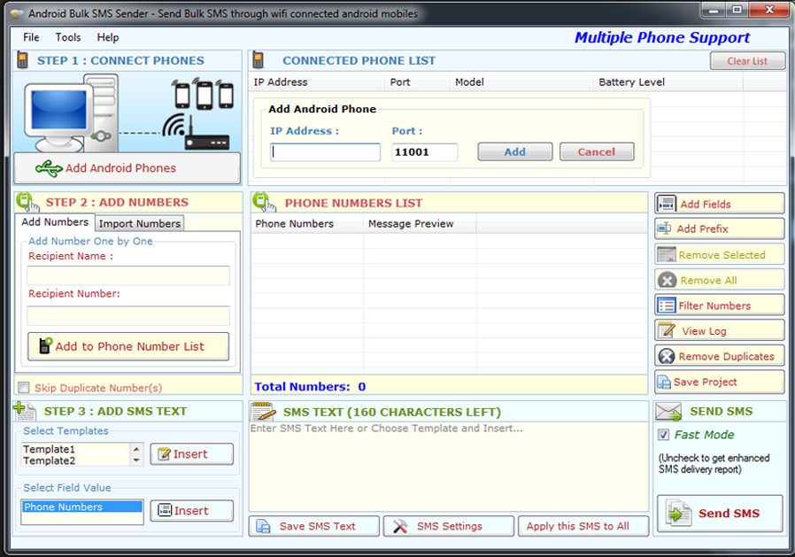 Multiple Bulk SMS Sender