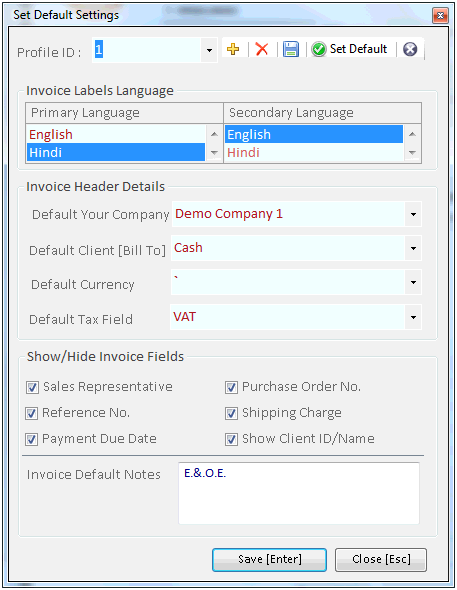 Gujarati Excel Invoice Software