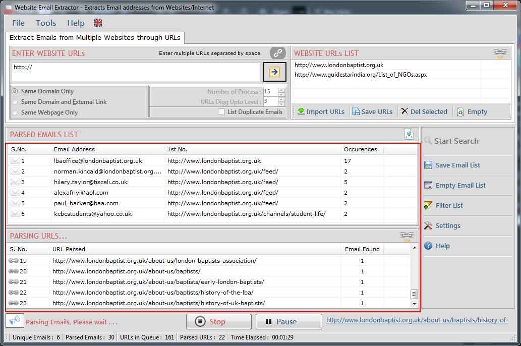 Website Email Extractor 5.0.8.28