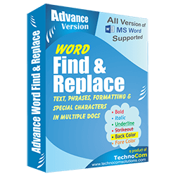 Advance Word Find & Replace